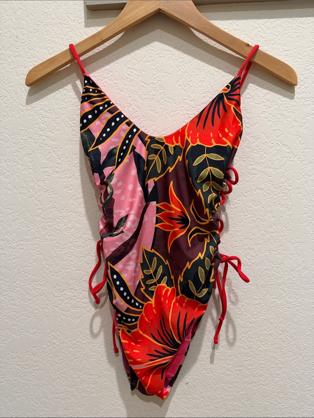 Maaji Red & Pink Floral One-Piece Swimsuit
